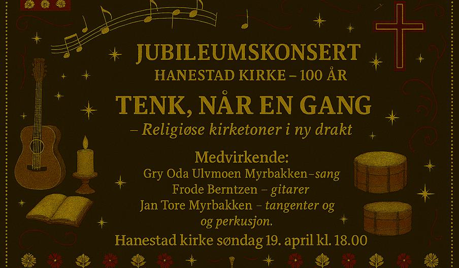 Jubileumskonsert Hanestad kirke