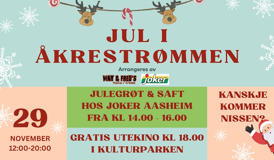 Julemarked på Åkrestrømmen