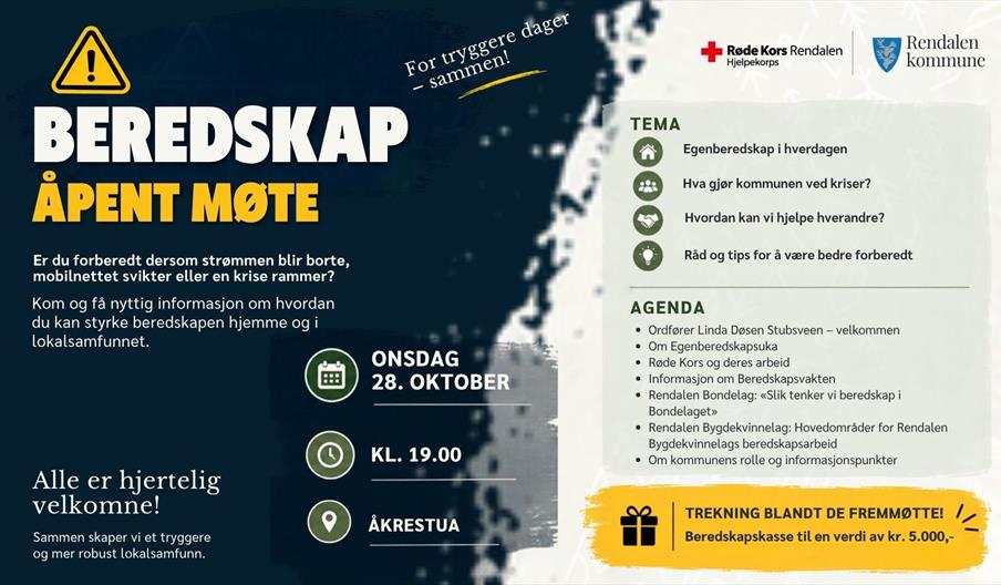 Plakat Åpent beredskapsmøte