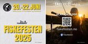 Plakat fiskefesten 20.-22.juni 2025