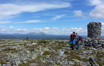 På toppen av Renåfjellet ved Vardebua, foto Ine Gulbæk