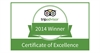 Tripadvisor Certificate of Excellence