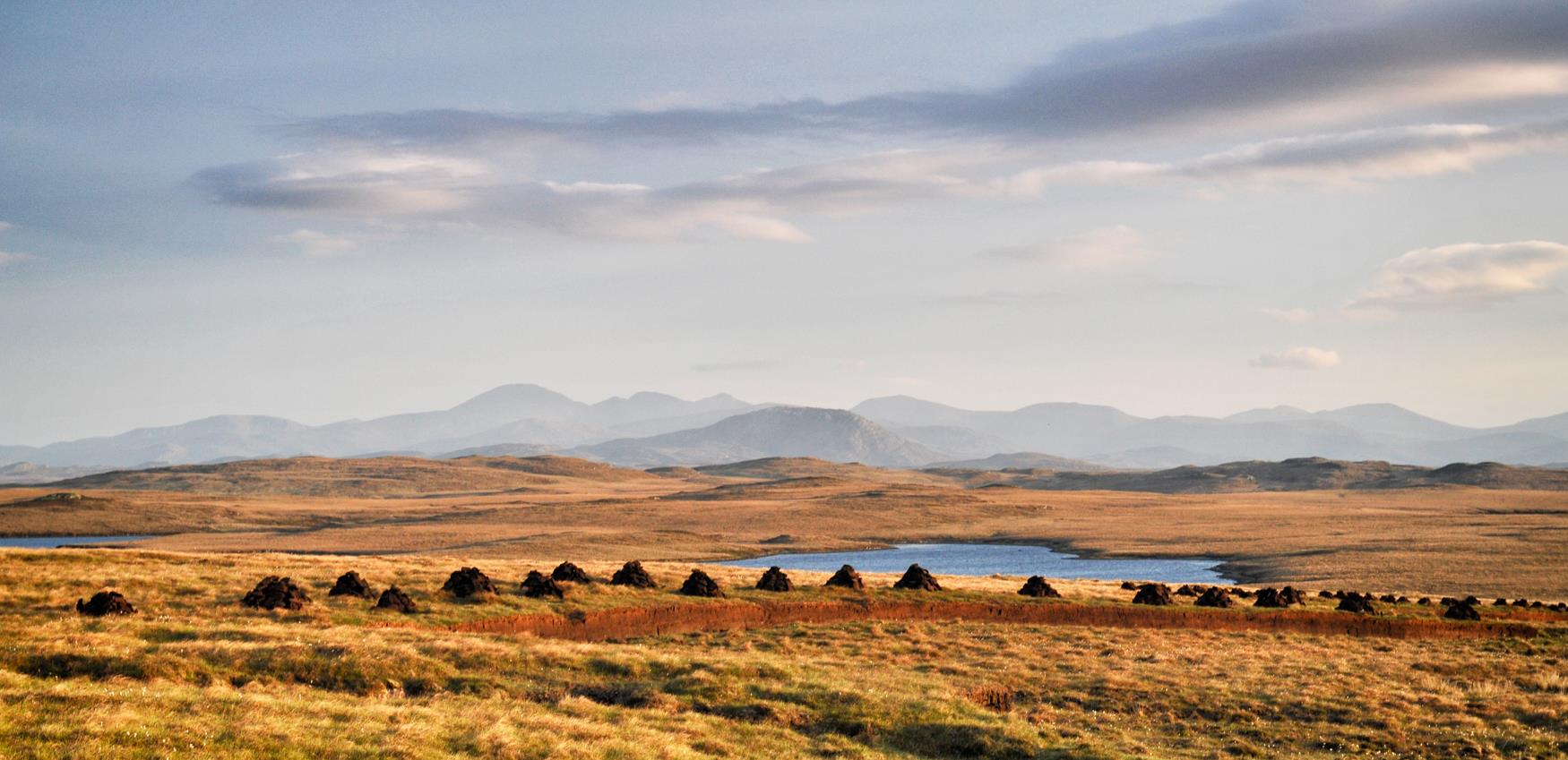 Peatstacks at Lochganavich, Lewis