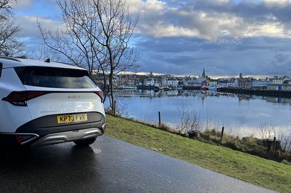 Stornoway Vehicle Hire car at Cutty Point