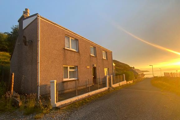 West Tarbert house at sunrise
