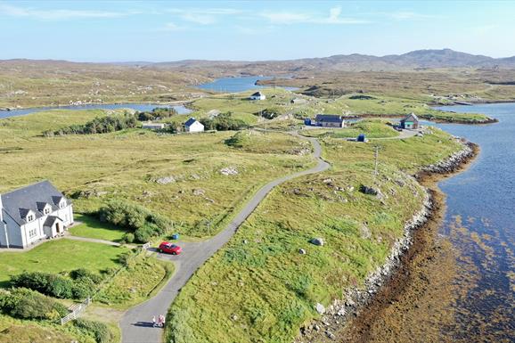 Valasay Crofthouse aerial1