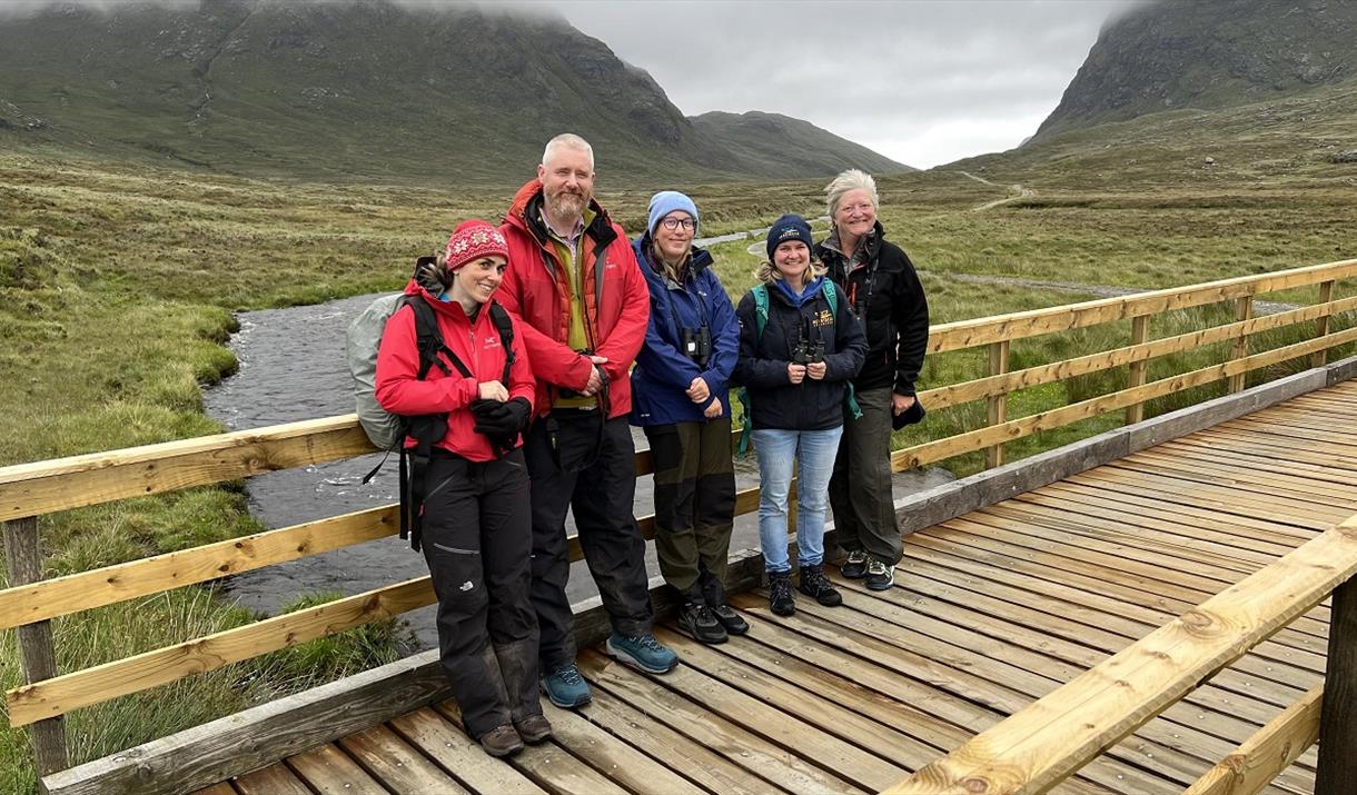 Hebridean Adventures group of people at a bridge