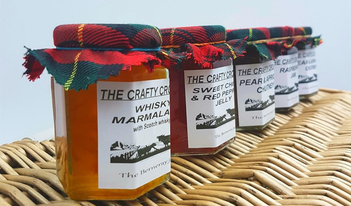 MacGillivrays Gift Shop jam jars display