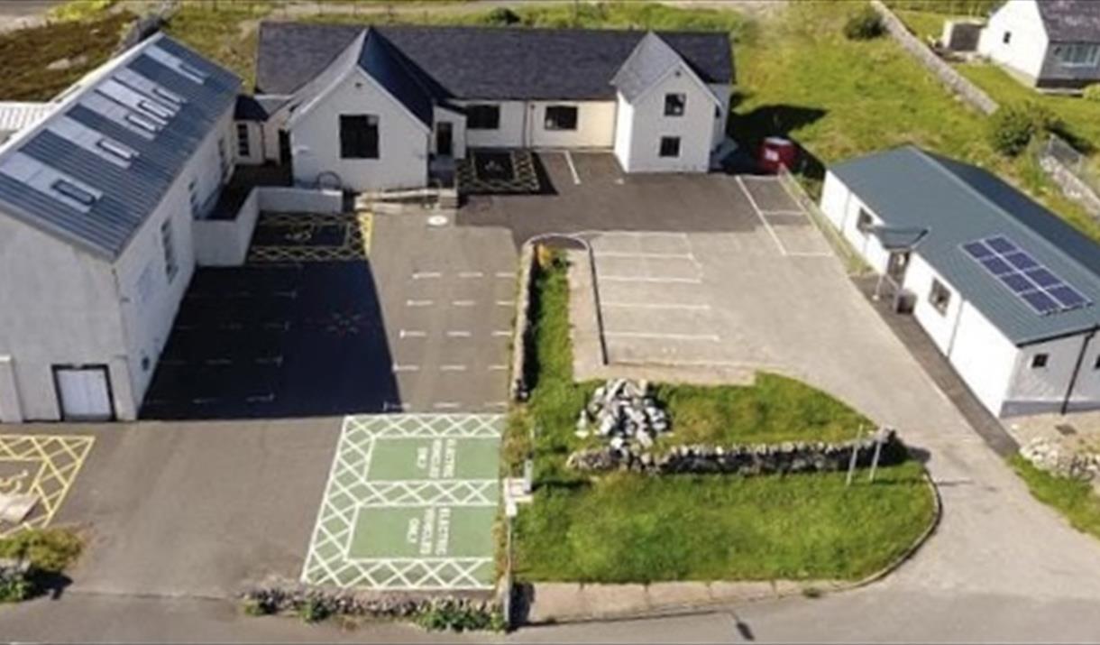 Kinloch Community Hub aerial view