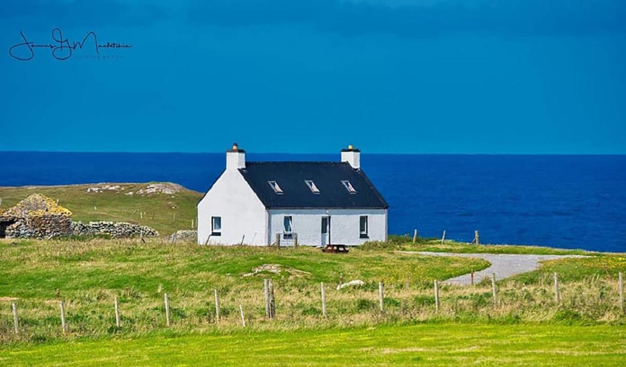 Kettle Cottage blue sky & sea