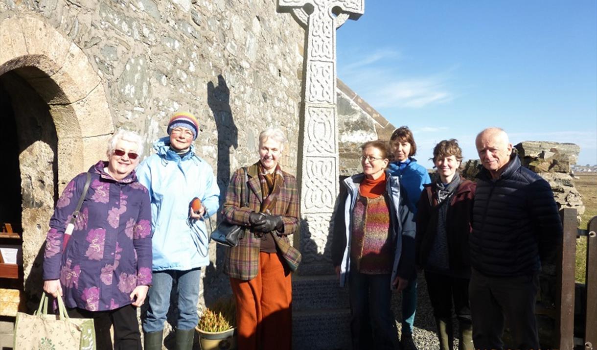 Group at St Moluag Church , Ness Isle off Lewis
