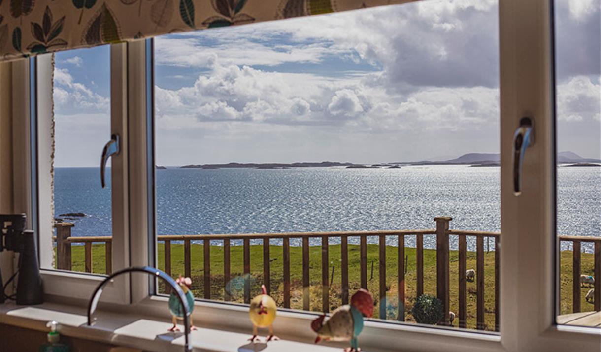 Milesgeir - Isle of Harris - sea view from Kitchen