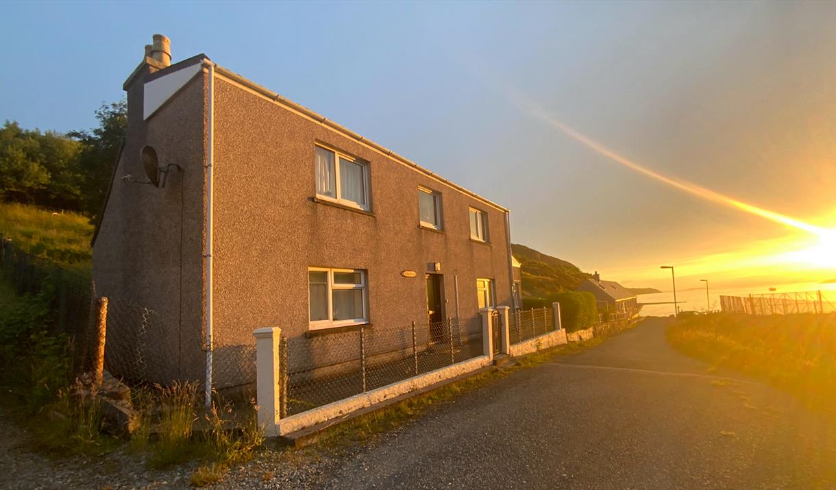 West Tarbert house at sunrise
