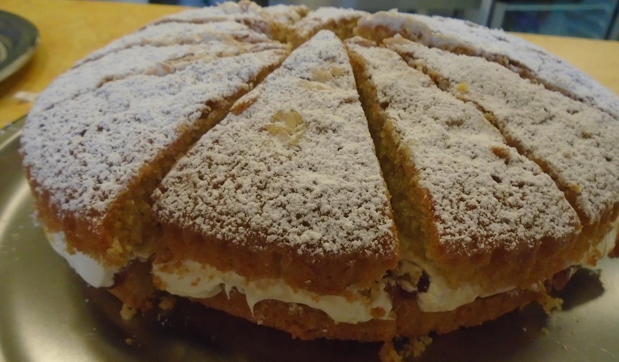 Eat Drink Hebrides - Taigh Chearsabhagh Cafe sponge cake
