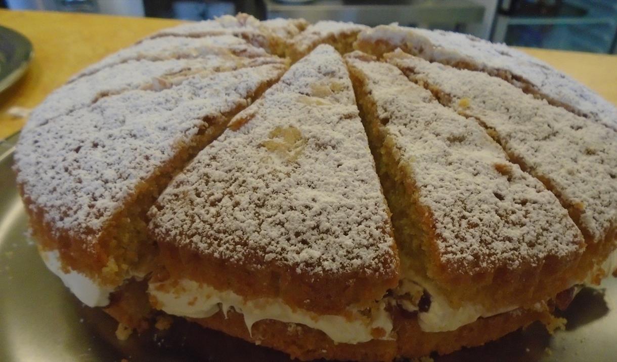 Eat Drink Hebrides - Taigh Chearsabhagh Cafe sponge cake