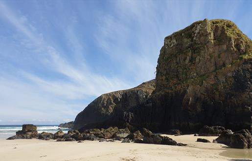 Caisteal a'Mhorair Sea Stack at Garry Beach, Isle of Lewis