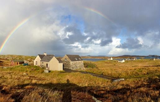 Tigh Zed village views and rainbow