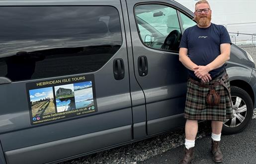 Hebridean Isle Tours owner & van