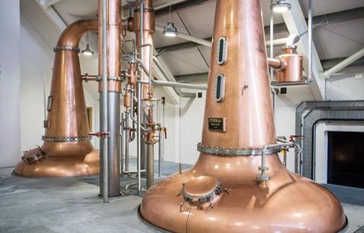 Eat Drink Hebrides - Isle of Harris Distillery 2 copper stills