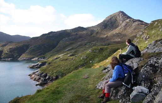 Looking back towards Loch Trolamaraig with Todun above.