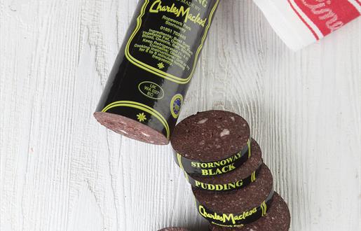 Eat Drink Hebrides - Charles MacLeod Butchers black pudding