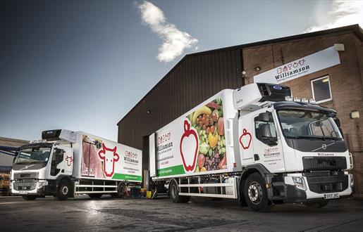 Williamson Foodservice 2 lorries