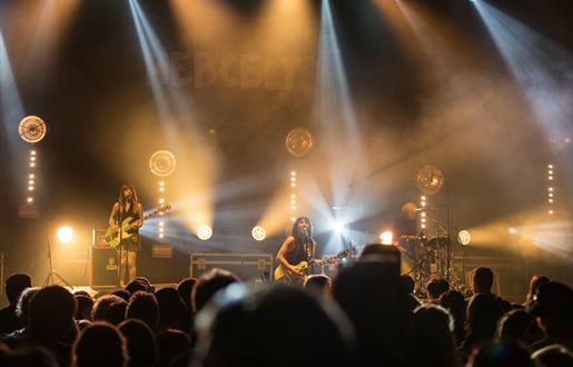 HebCelt Festival band on stage