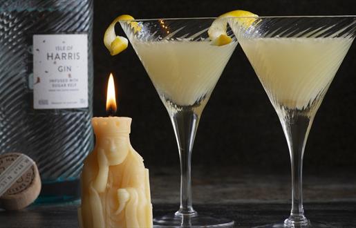 Isle of Harris Gin Lemon Curd Cocktails by Hebridean Baker