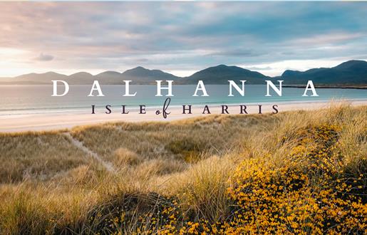 Dalhanna logo with beach view