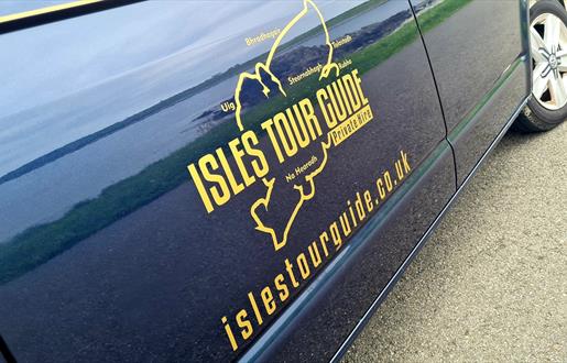 Isles Tour Guide logo on van