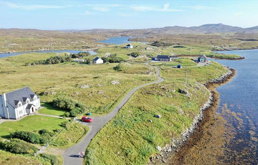 Valasay Crofthouse aerial1