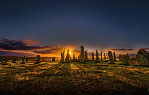 Calanais Stones at sunset