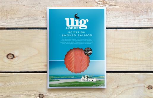 Eat Drink Hebrides - Uig Lodge Smoked Salmon packaging