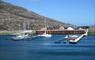 Lochboisdale Harbour yachts in harbour
