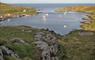 Eriskay Shop bay with boats