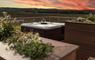Hebridean Spa with sunset view