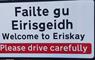 Eat Drink Hebrides - Am Politician sign