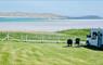 Croft No.2 Campsite, Isle of Barra - Motorhome campers enjoying the beach view