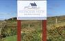 Roadside sign Heisgeir View Holiday Cottage, North Uist
