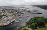 Stornoway Port Authority aerial view of Stornoway & harbour