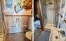 En-suite to the twin bedroom with shower