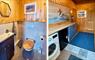 Toilet and hallway