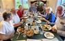Wardicott B&B group having dinner