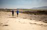 Benbecula: runners on Liniclate beach