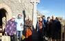 Group at St Moluag Church , Ness Isle off Lewis