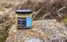 The Hebridean Mustard Company awarded wholegrain mustard jar on rock - Great Taste Award 2024