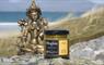 The Hebridean Mustard Company Taste of India mustard jar on rock