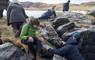 Landstory Hebrides - group by the beach