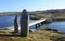 View from Bernera to Tir Mhor from standing stones