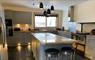 Kitchen with bar stools at Hebridean Seaview Cottage